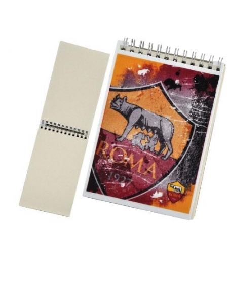 Econotes spiralato con copertina AS ROMA